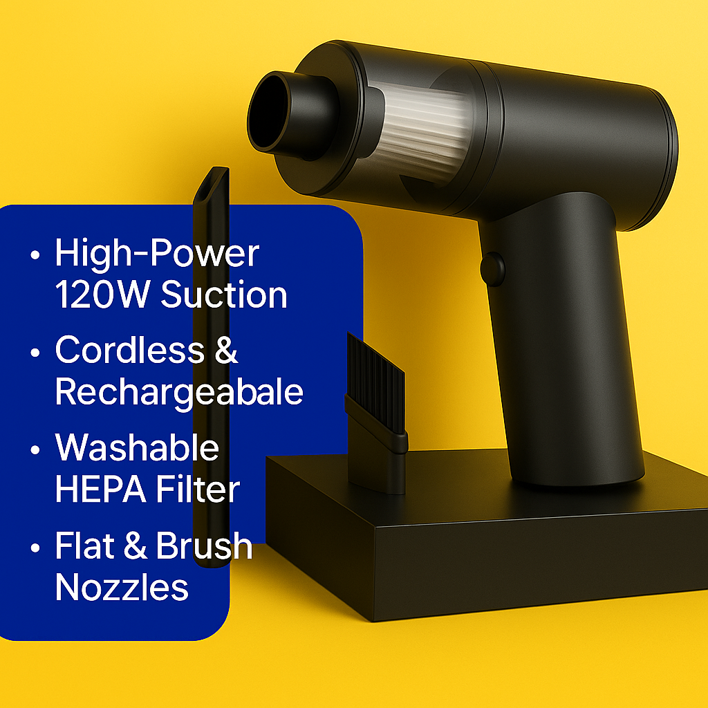 Cleandrive™ – Powerful Cordless Vacuum Cleaner for Car & Home {💰Cash on Delivery (COD) Available ✅}